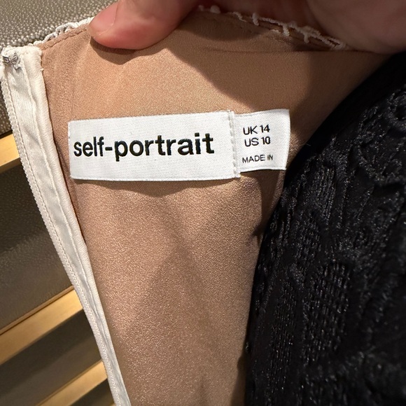 Self-Portrait Cream Lace Midi Dress - Picture 5 of 5